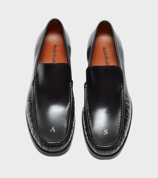 Leather Loafers Black