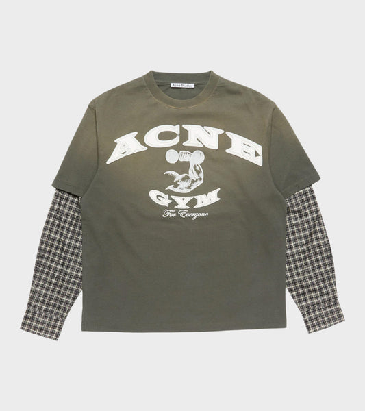 Layered Logo T-shirt Vintage Green