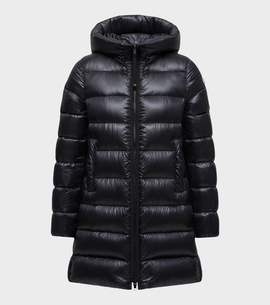 Suyenne Hooded Mid-Length Down Jacket Black