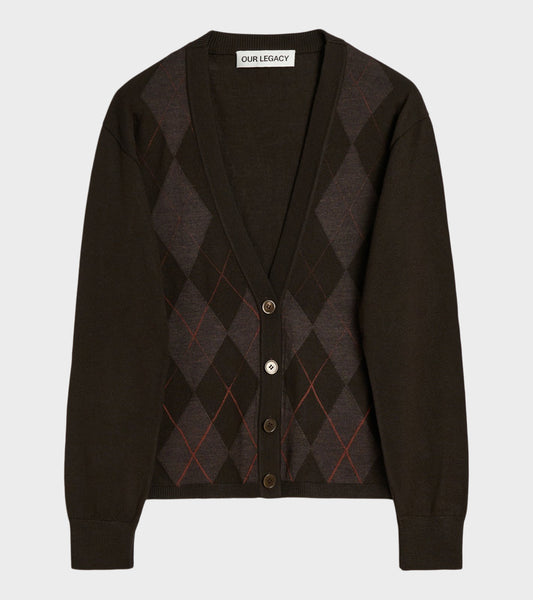 Ivy Cardigan Pub Argyle Fine Wool