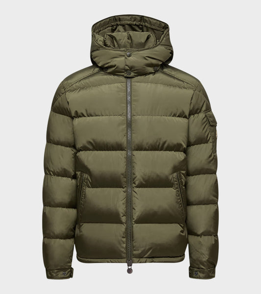 Maya Matte Down Jacket Olive Green