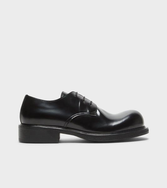 Lace-Up Leather Shoes Black