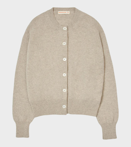 Ada Crewneck Cardigan Oat
