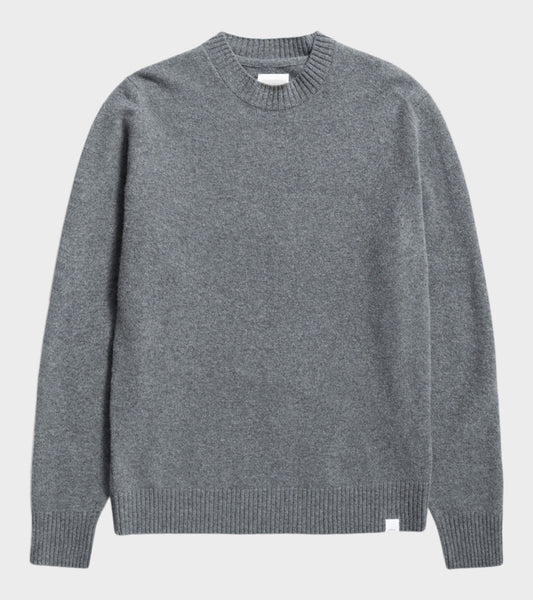 Norse Standard Merino Lambswool Sweater Grey Melange