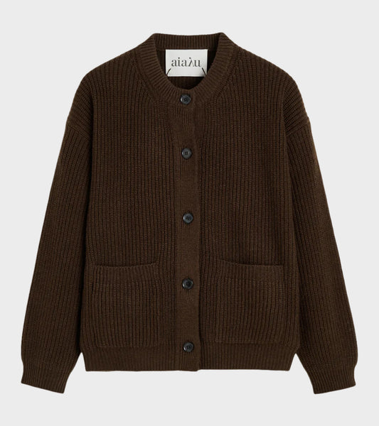 Bine Cardigan Dark Brown