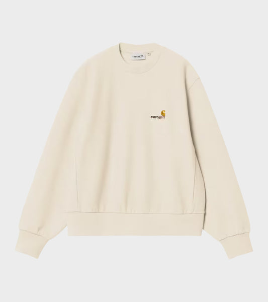 W' American Script Sweatshirt Natural