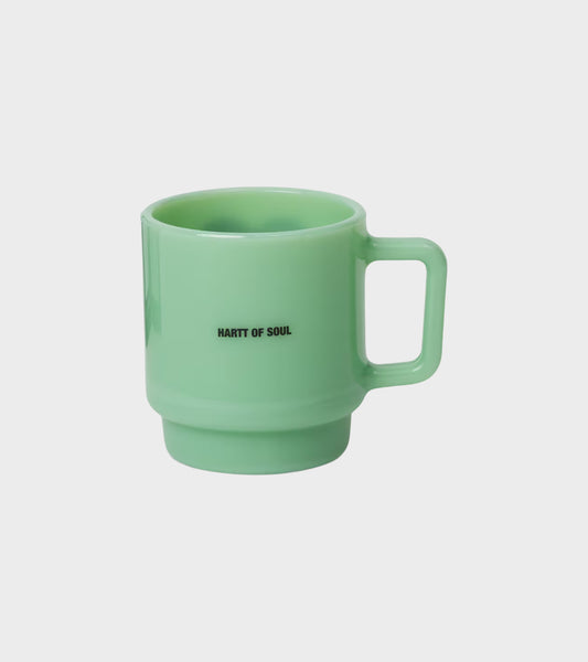 Heart Glass Mug Jade