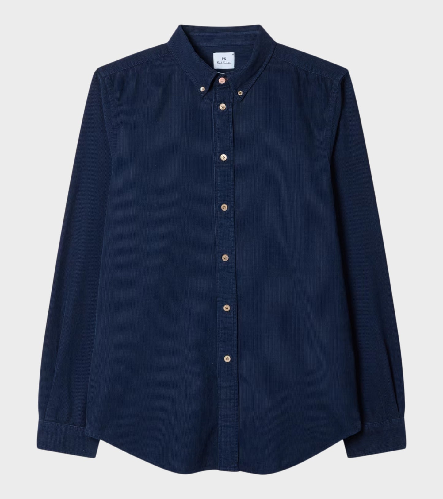 L/S Tailored Fit Corduroy Shirt Dark Blue