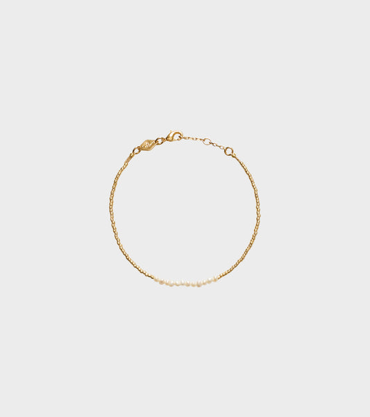 Slim Pearly Bracelet Gold