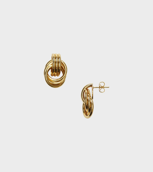 Triplet Earring Gold