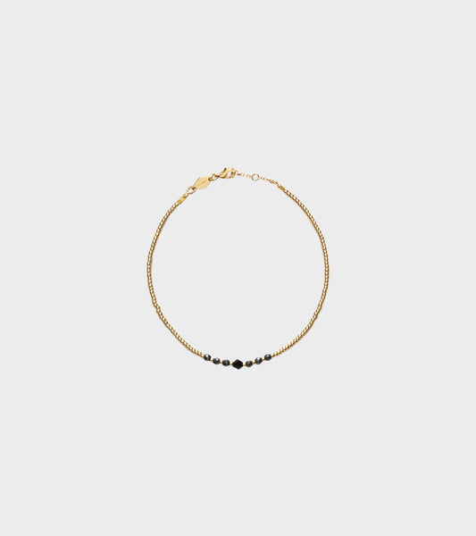 Bead & Gem Bracelet Black