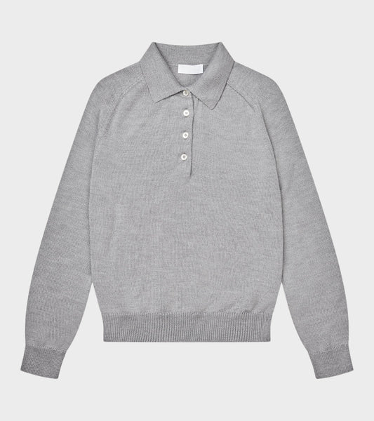 Lings Polo Knit Grey