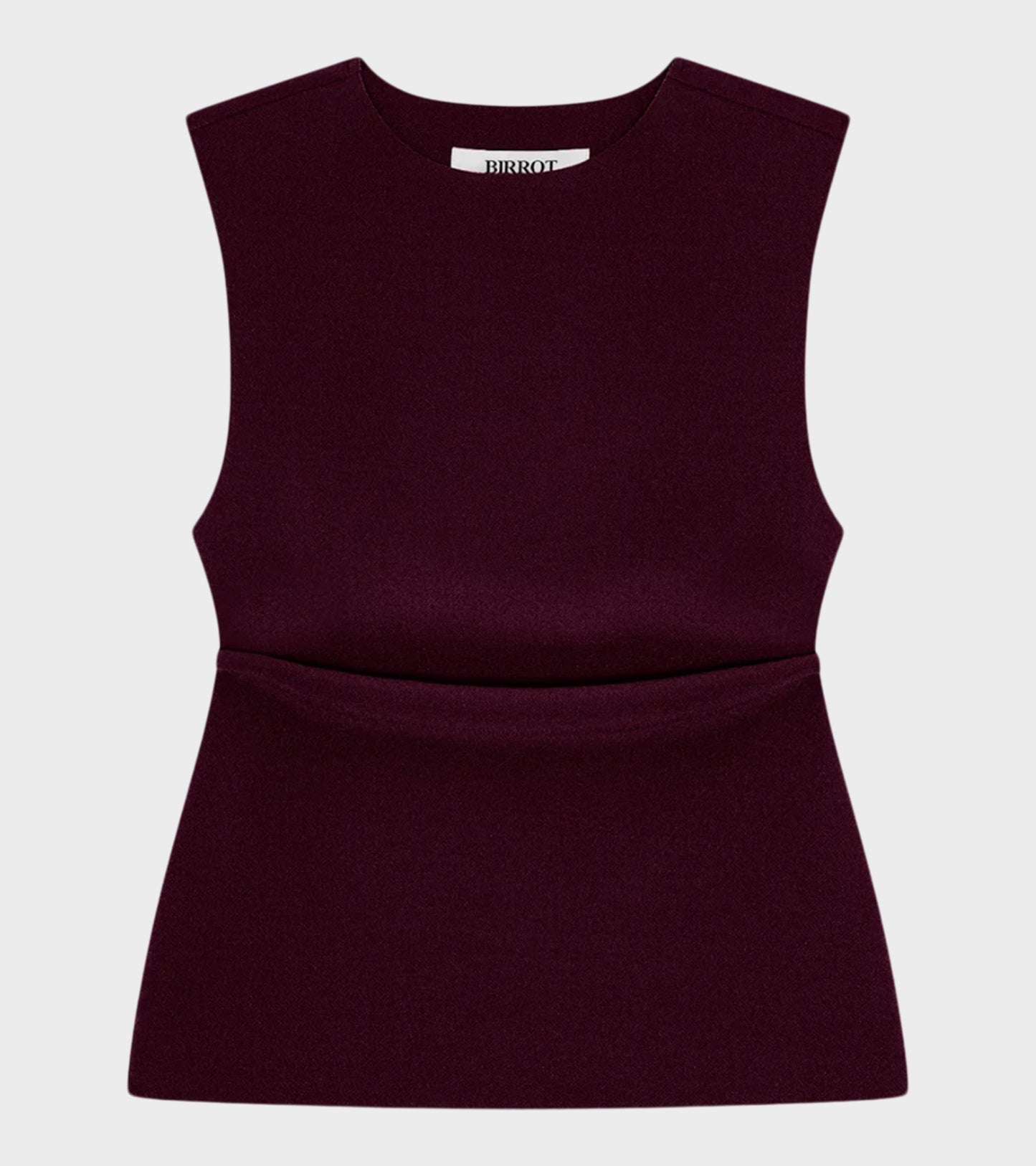 Lay2 Drape Top Maroon