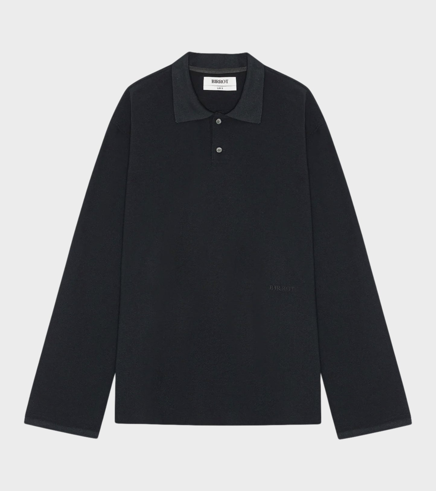 Lay2 Long-Sleeve Polo Ink