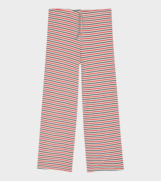 Nova Pants Tricolor Stripes Ecru/Red/Marine