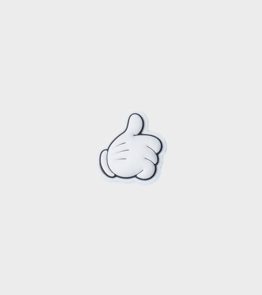 Mickey Hand Thumbs Up Charm White