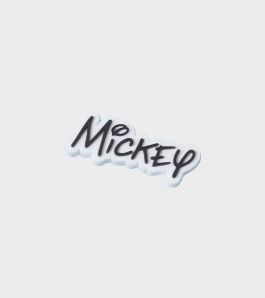 Mickey Mouse Logo Charm White/Black