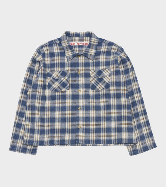 Club Flannel Overshirt Blue