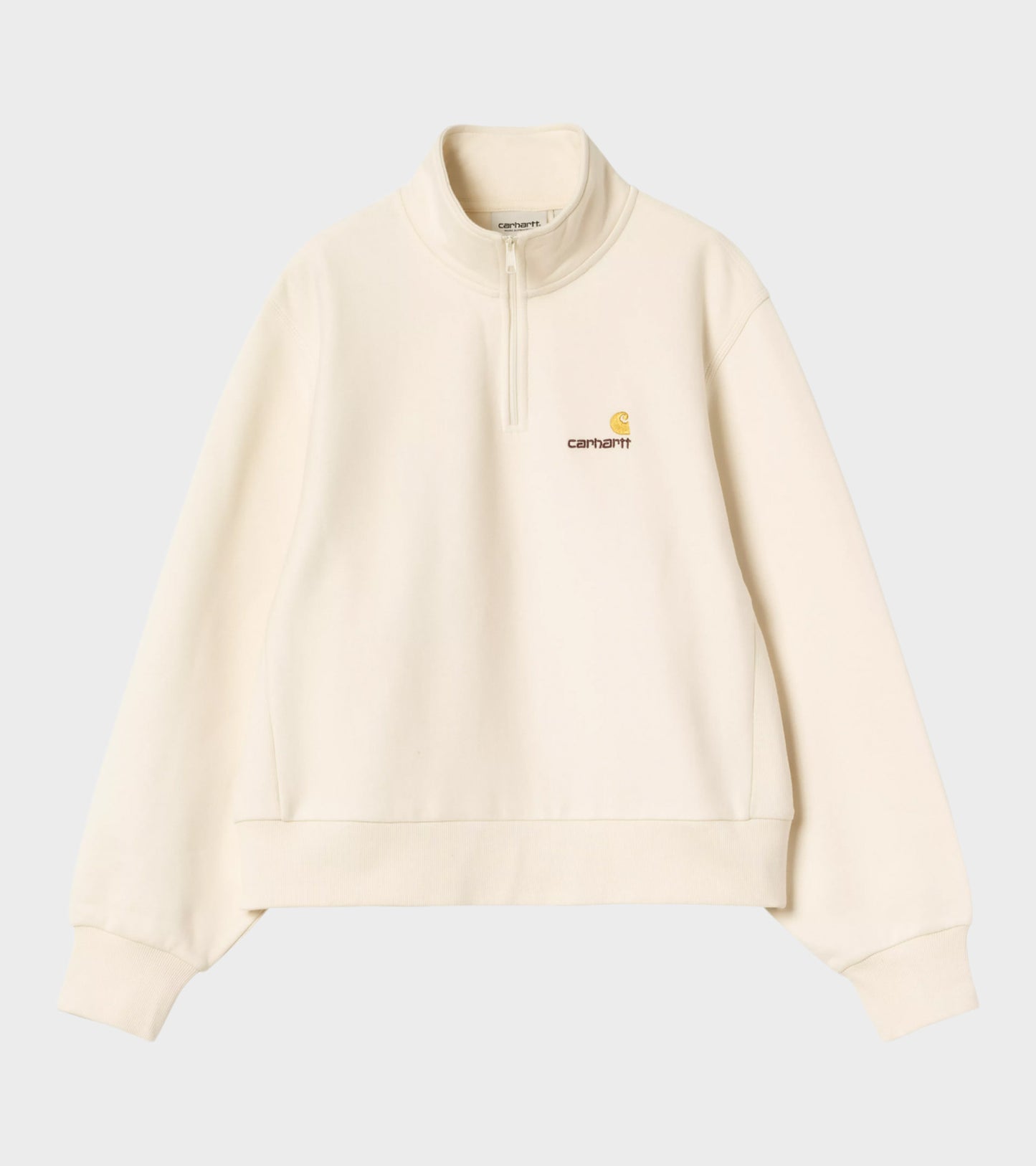 W American Script High Neck Sweat Natural