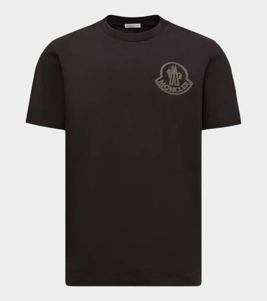 Logo Cotton T-shirt Black/Olive Green