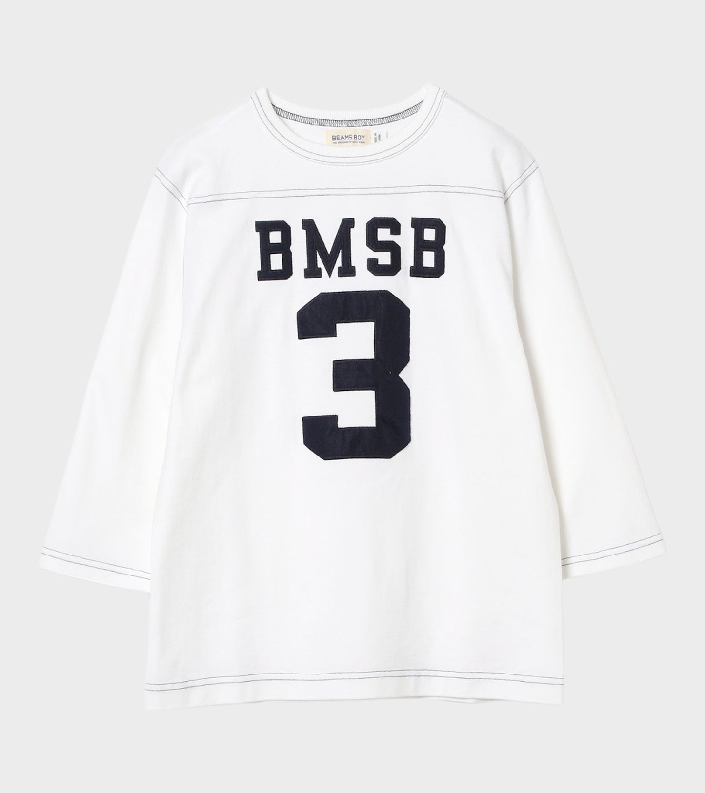 Baseball 3/4 Sleeved T-shirt White/Dark Navy