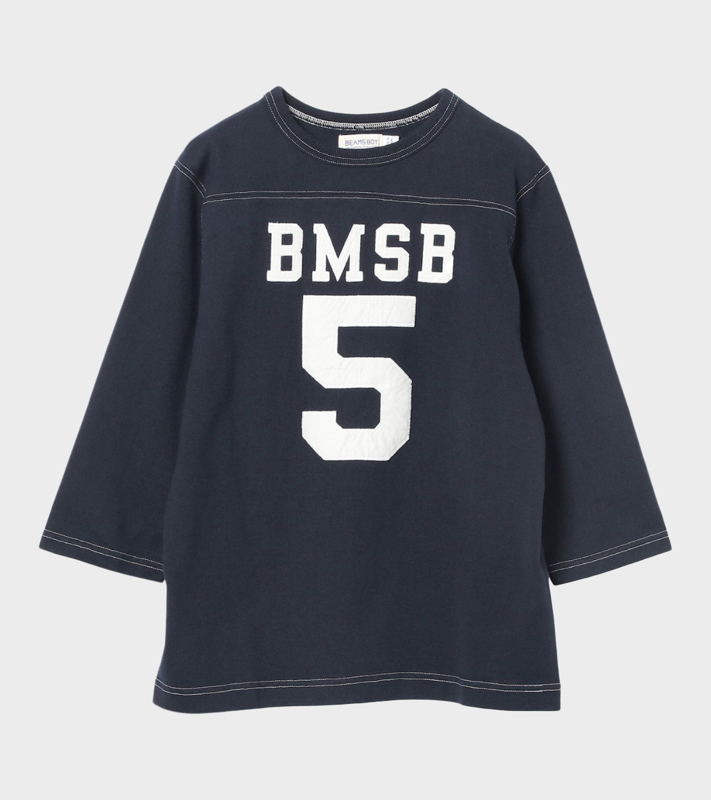 Baseball 3/4 Sleeved T-shirt Dark Navy/White