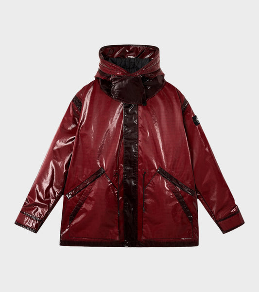 Uneven Ripstop Prismatico Jacket Dark Red