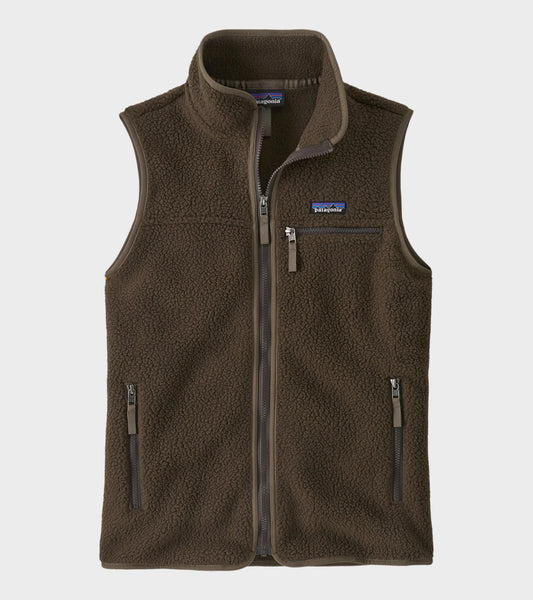 W's Retro Pile Vest Otter Brown