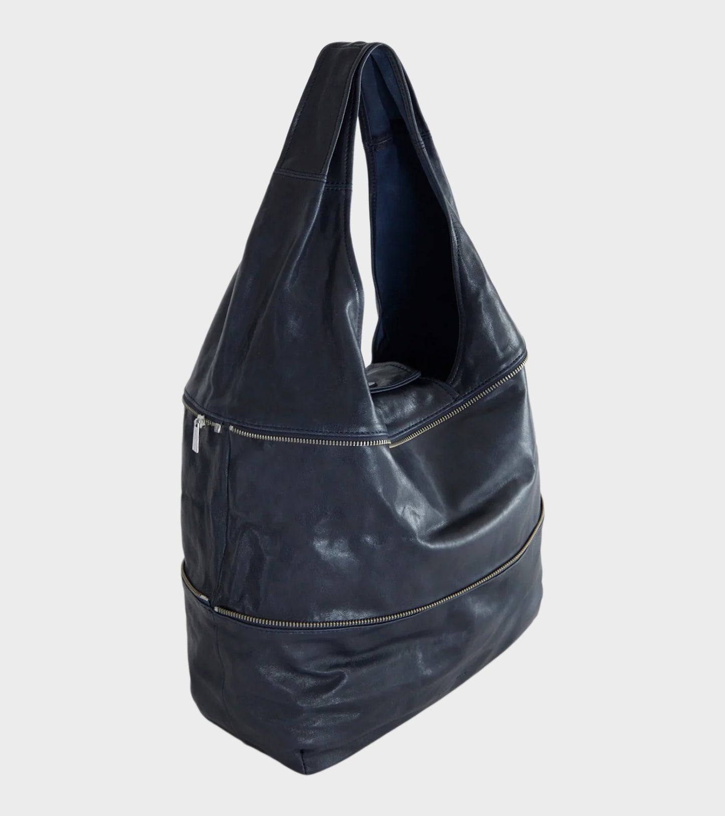 Riba Zip Bag Greyish Blue