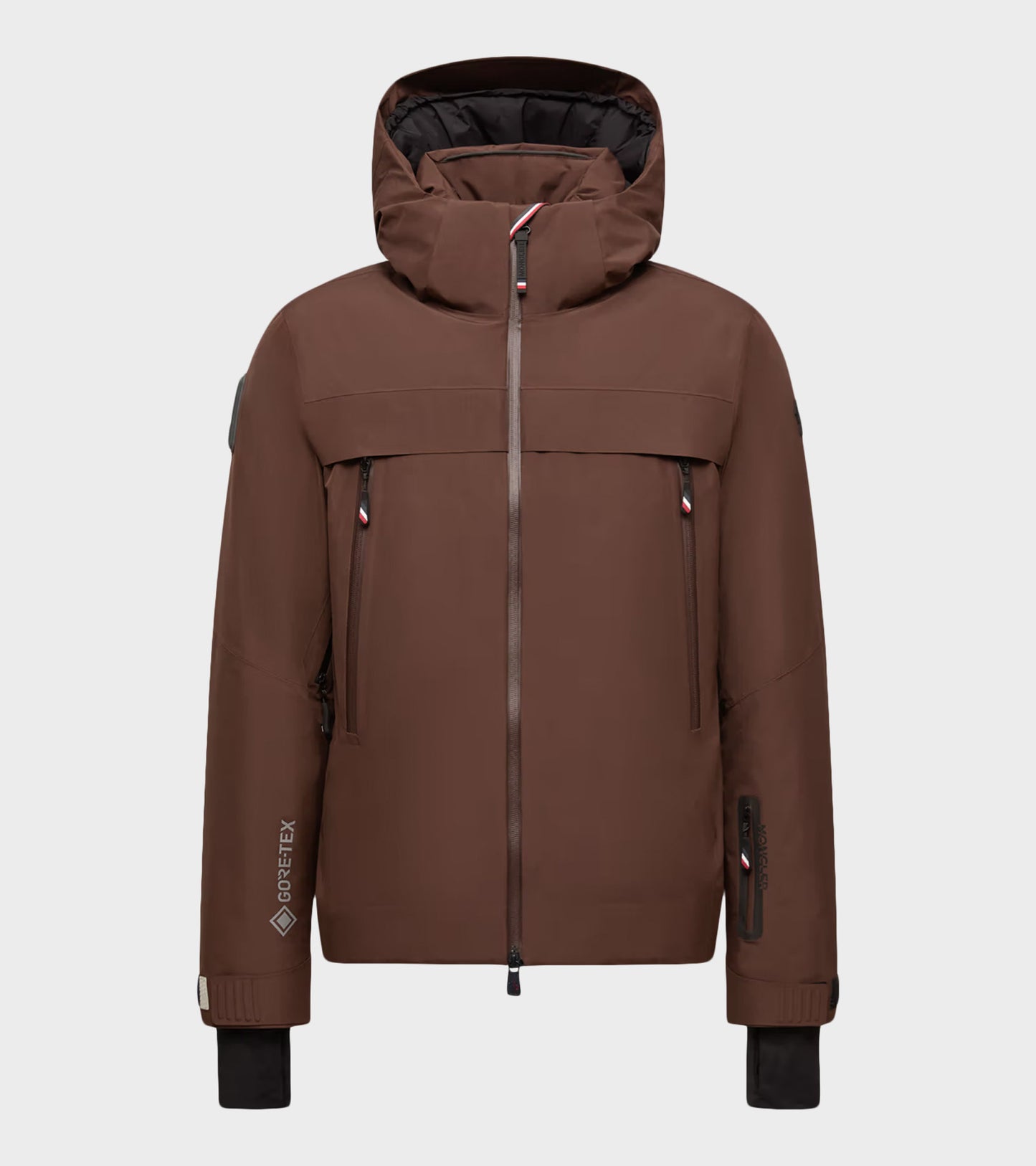 Balmhorn Hooded Gore-tex Down Ski Jacket Brown