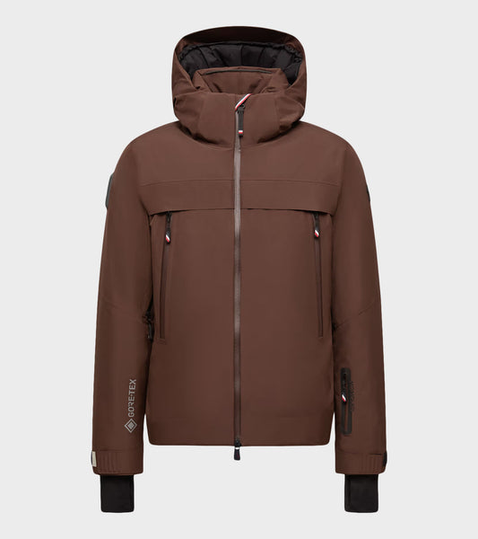 Balmhorn Hooded Gore-tex Down Ski Jacket Brown