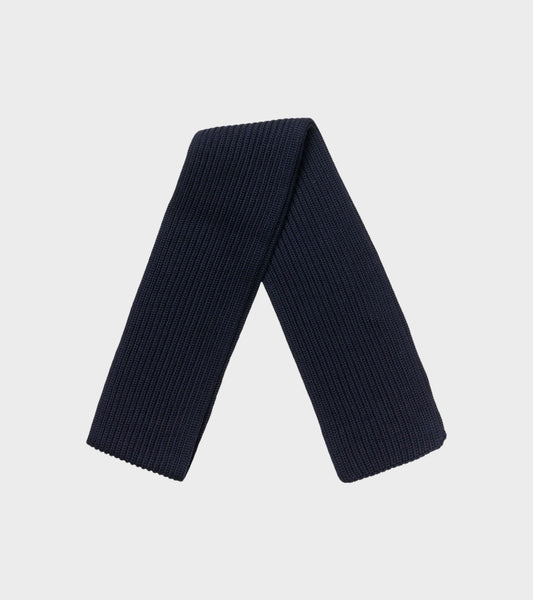 Short Scarf Navy Blue