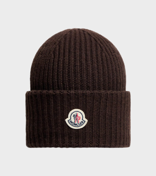Wool & Cashmere Beanie Dark Brown