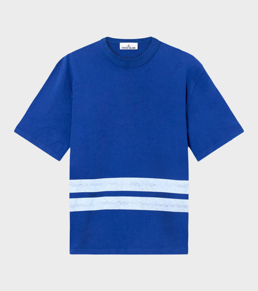 Marina Print T-shirt Blue