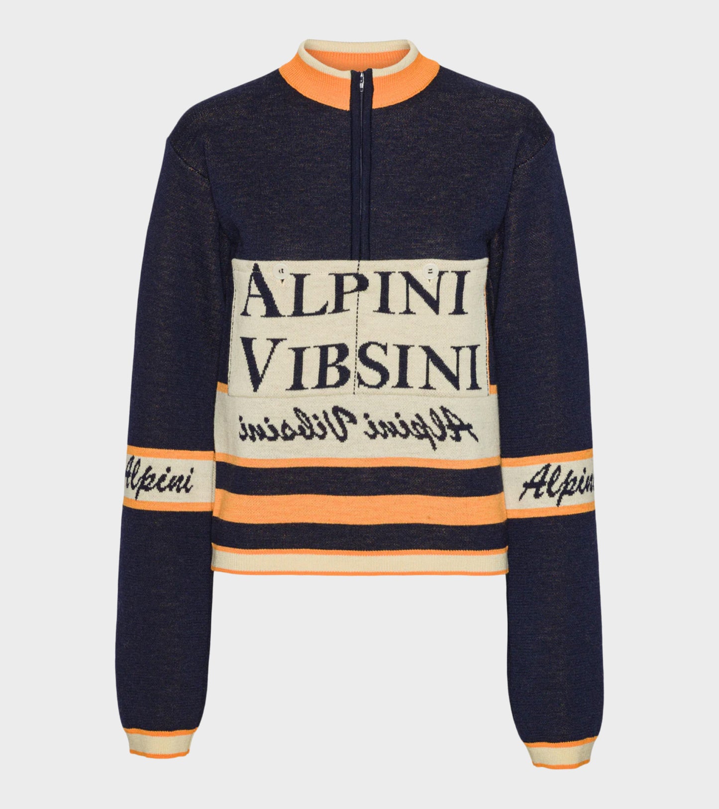 Race Jersey Long Sleeve Navy Alpini