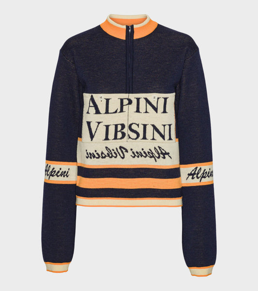 Race Jersey Long Sleeve Navy Alpini
