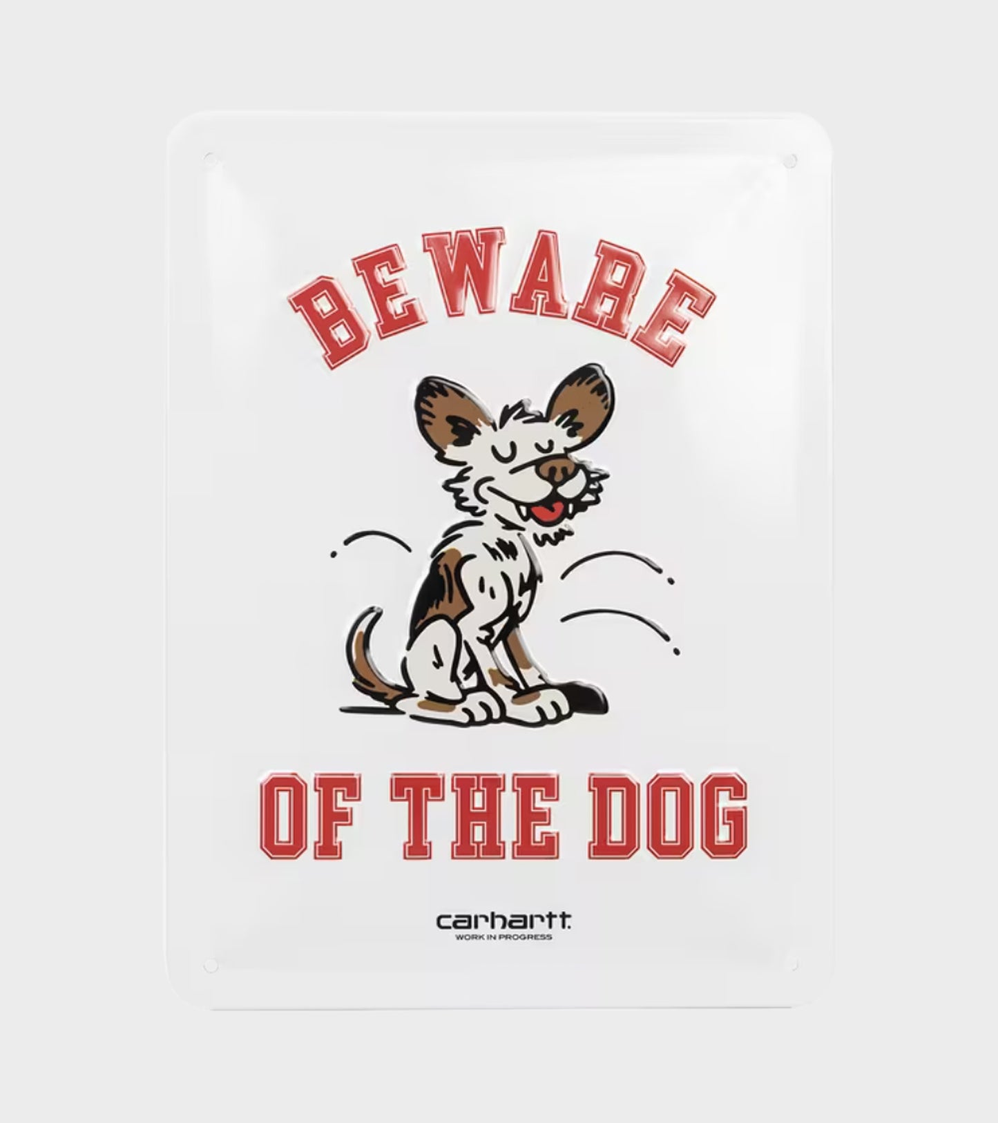 Wild Dog Beware Plate White