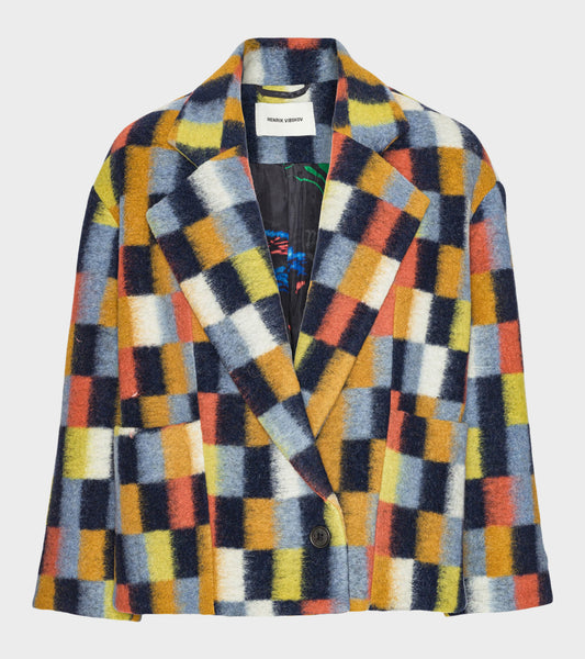 Shady Suiting Jacket Brushed Squares