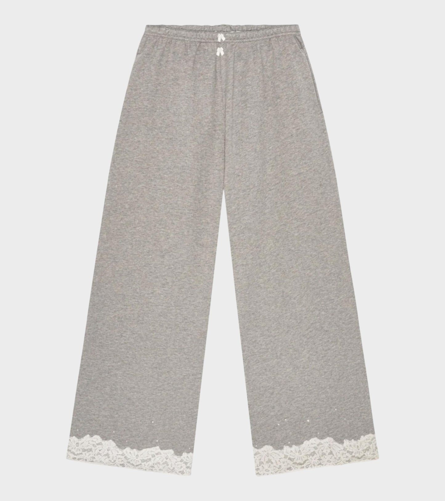 Lace Sweatpants Light Grey Melange