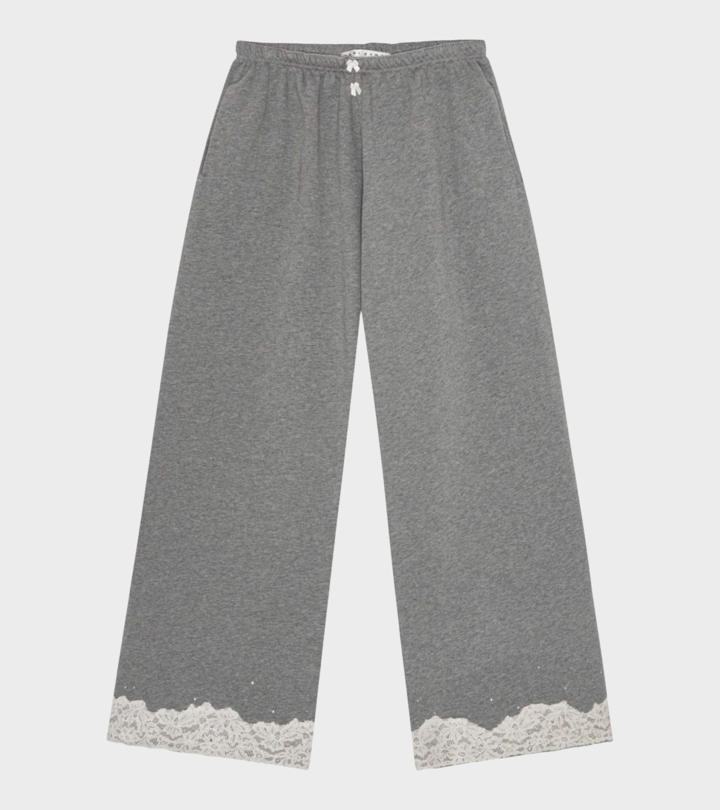 Lace Sweatpants Dark Grey Melange