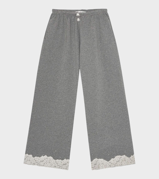 Lace Sweatpants Dark Grey Melange