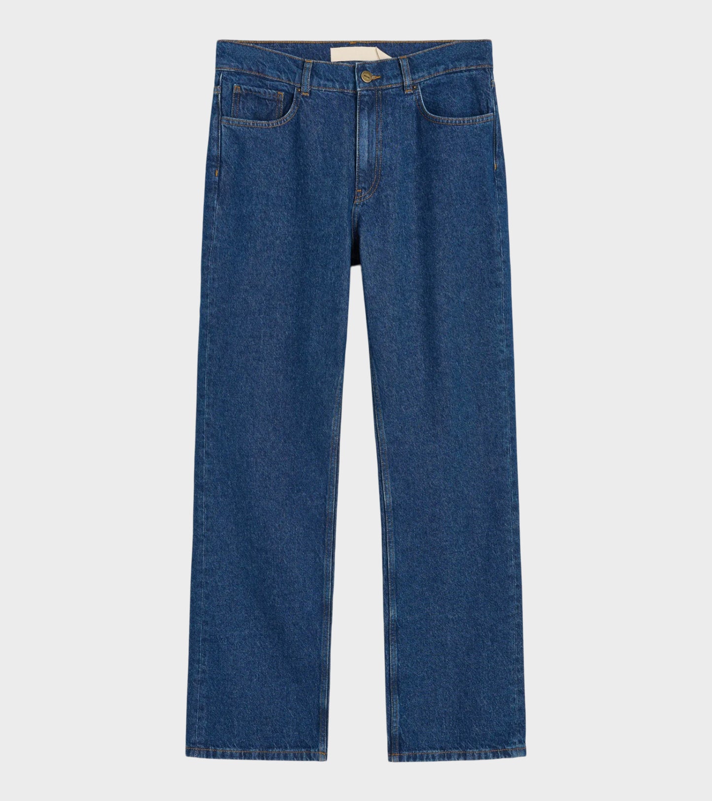 Cooper Highwaist Straight Jeans Mid Blue