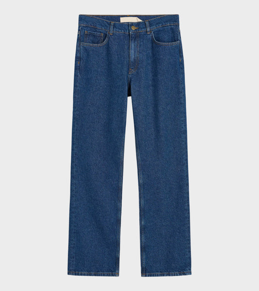 Cooper Highwaist Straight Jeans Mid Blue