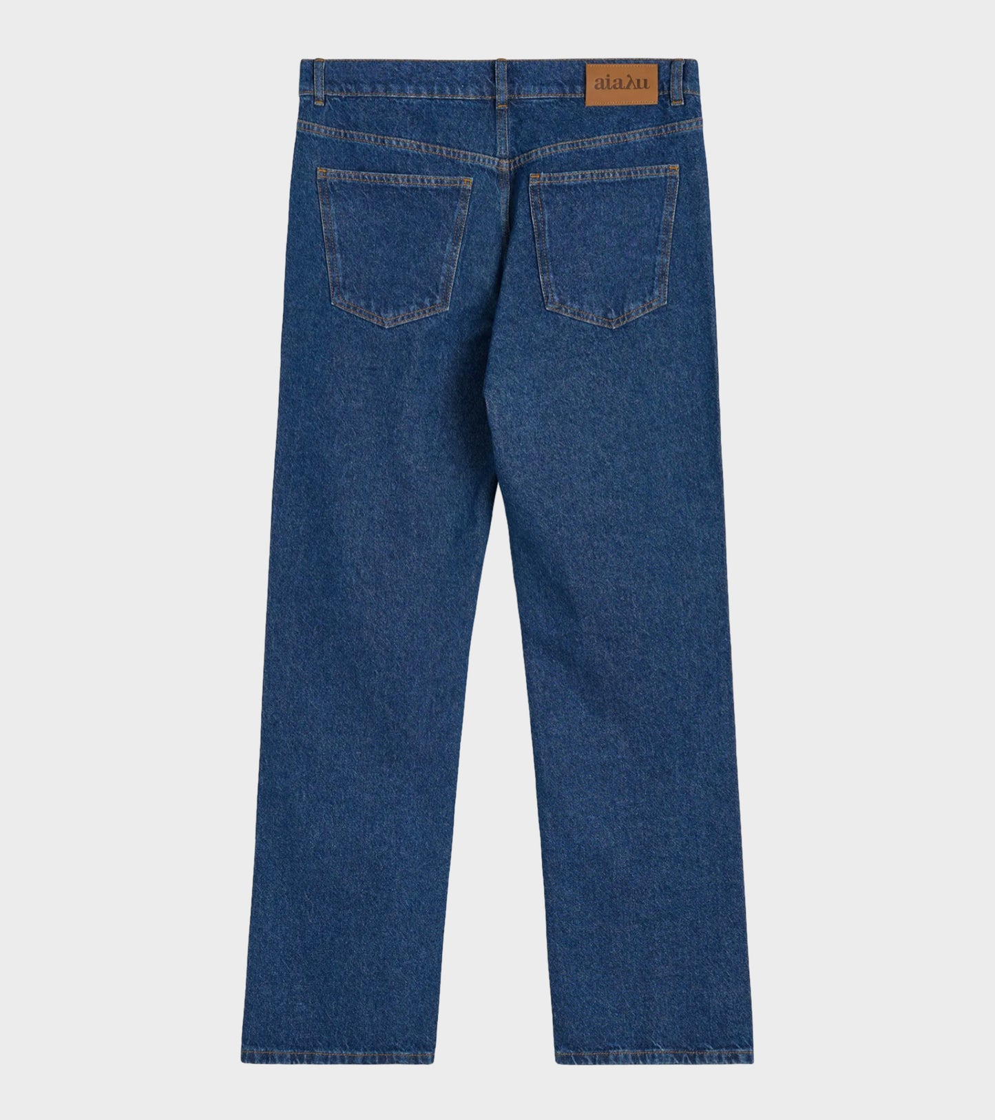 Cooper Highwaist Straight Jeans Mid Blue