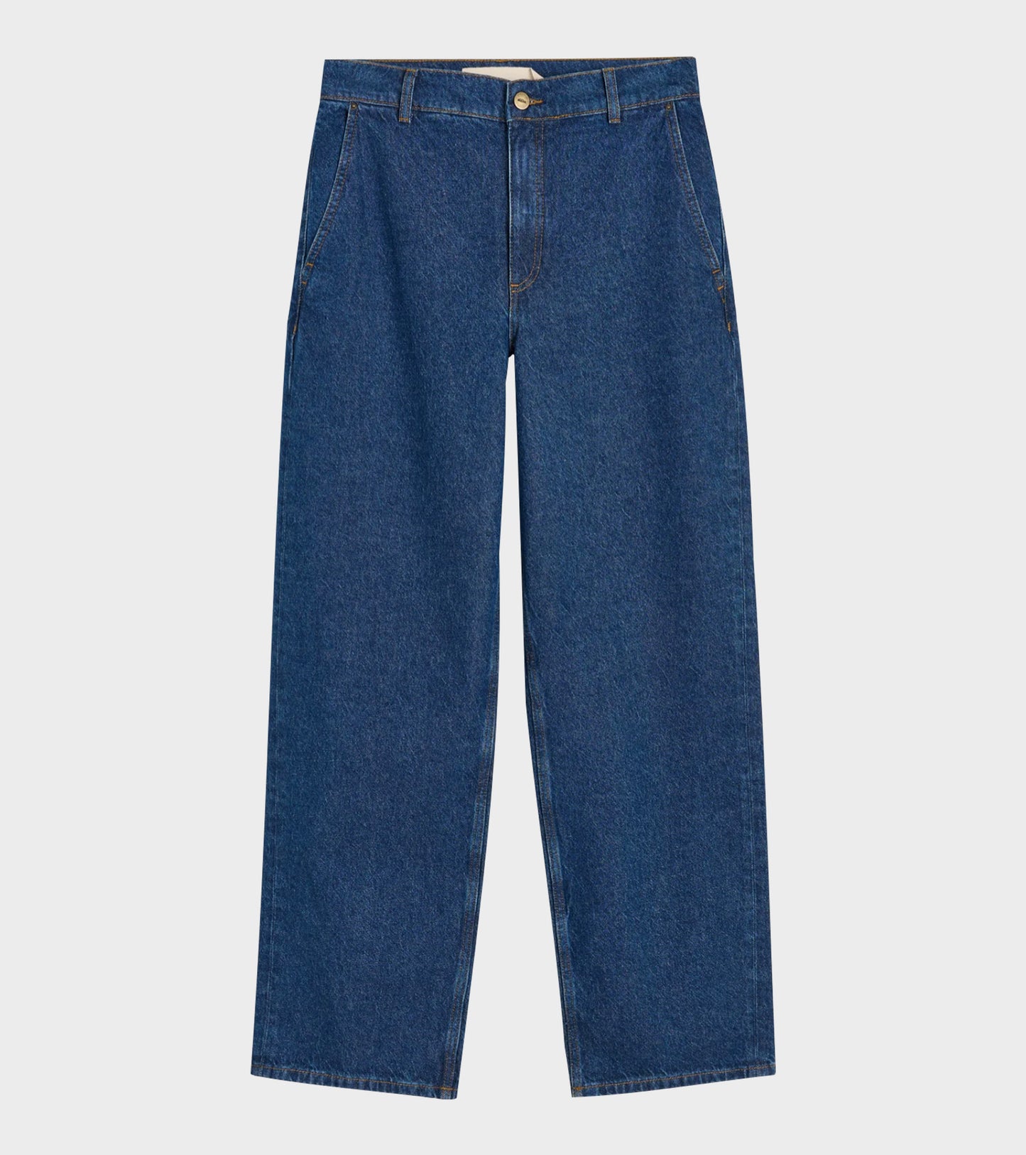 Carlo Midwaist Wide Jeans Mid Blue