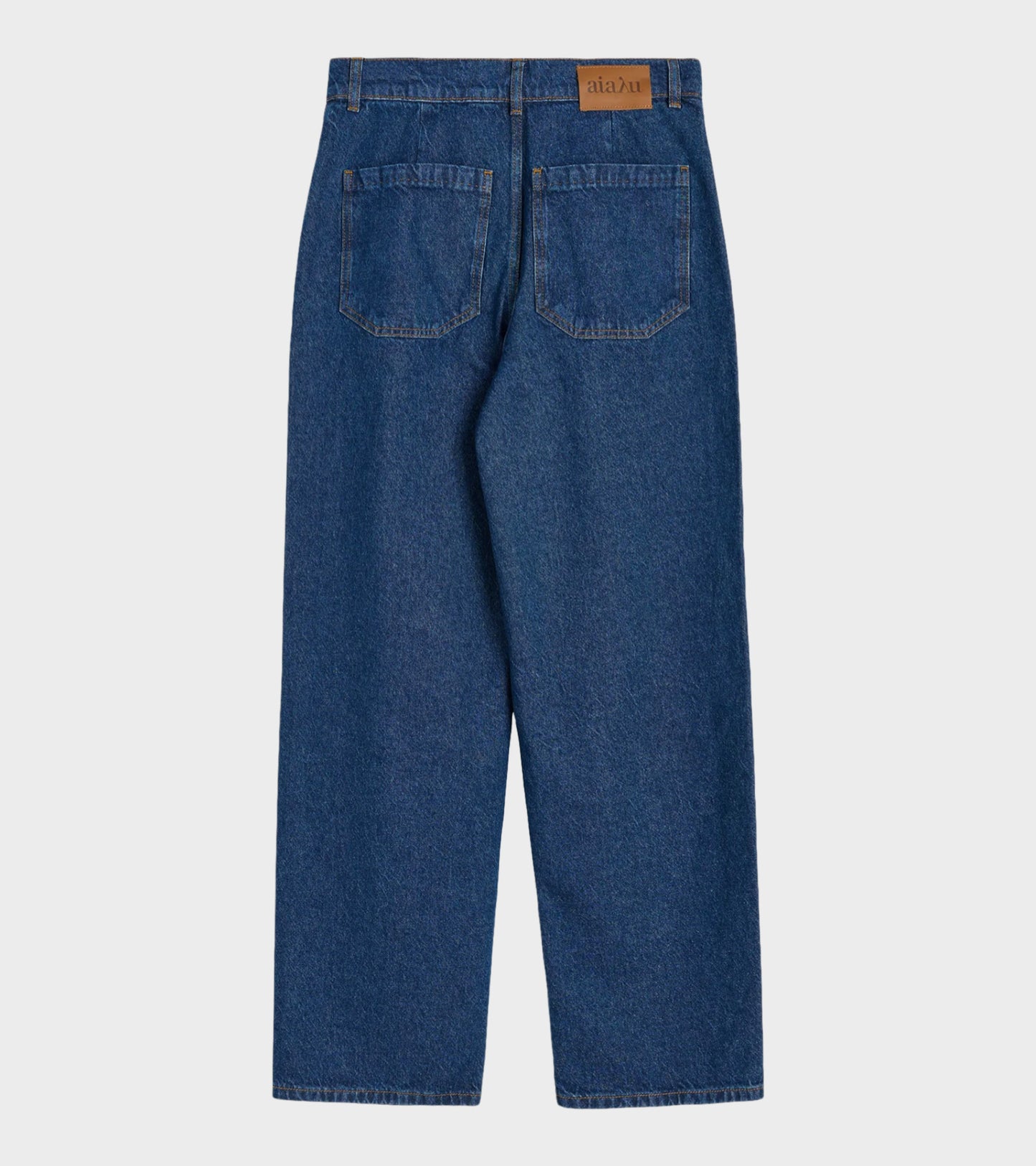 Carlo Midwaist Wide Jeans Mid Blue