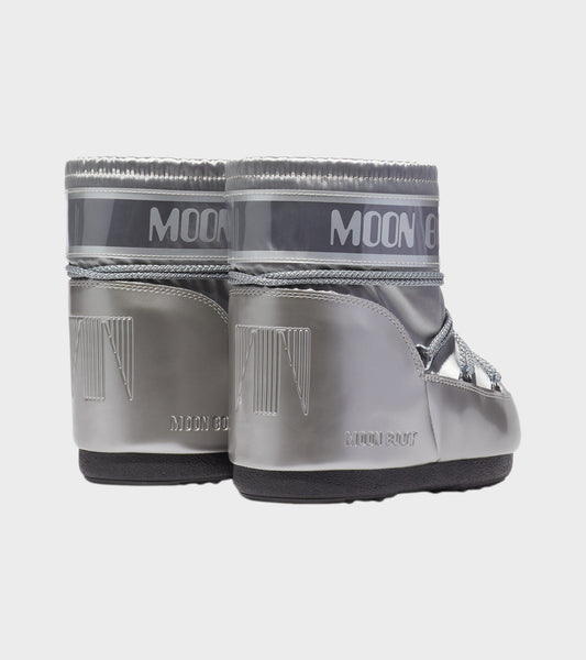 Moon Boot Icon Low Glance Satin Silver