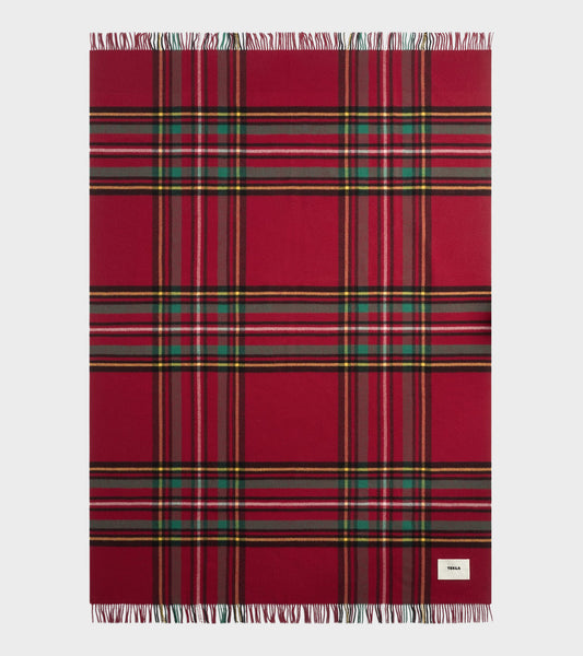Lambswool Blanket Red Plaid