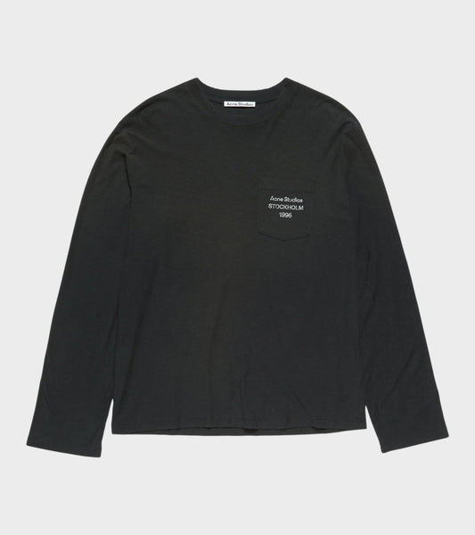 L/S Logo T-shirt Faded Black