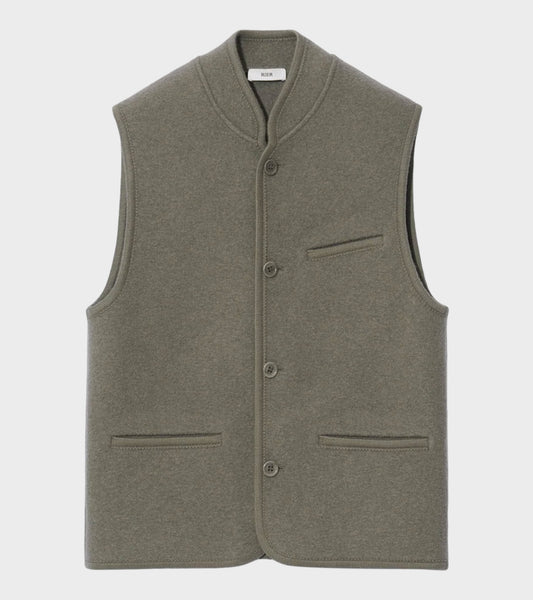 Walker Felted Vest Camoscio